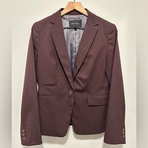 Banana Republic Blazer Women’s Plum Single Button Silk Lined